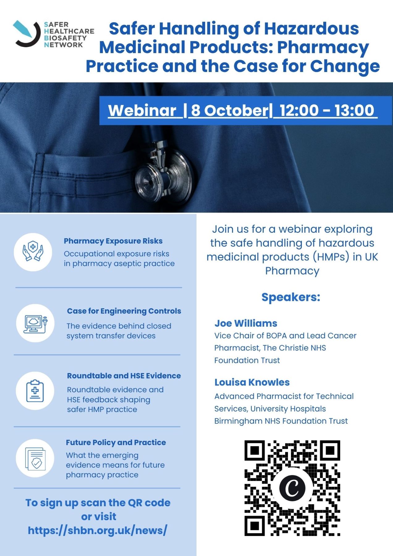 HMP Safety Webinar &#8211; Safer Handling of Hazardous Medicinal Products: Pharmacy Practice and the Case for Change